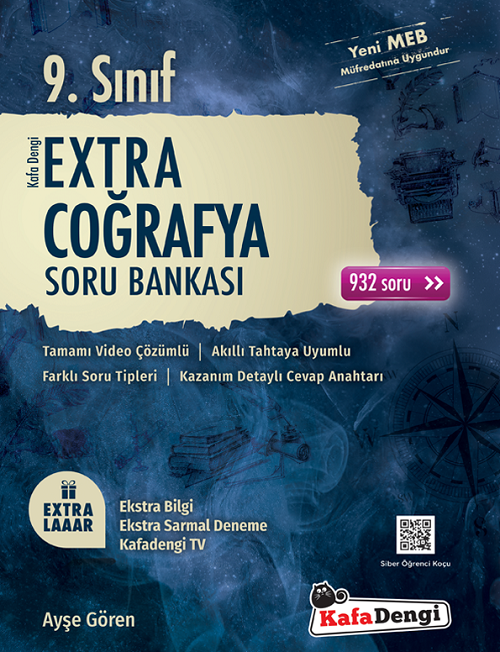9. Sınıf Coğrafya Extra Soru Bankası Kafadengi Yayınları