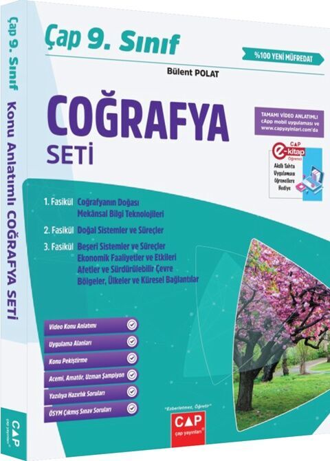 9. Sınıf Coğrafya Seti Çap Yayınları