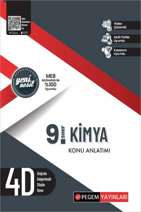 9. Sınıf Kimya Konu Anlatımı Pegem Akademi Yayınları