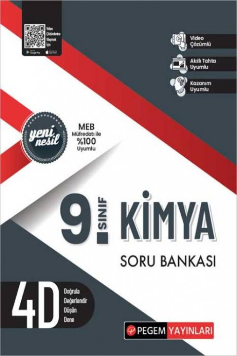 9. Sınıf Kimya Soru Bankası Pegem Akademi Yayınları