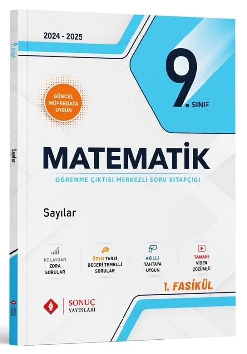 9. Sınıf Matematik Sayılar 1. Fasikül Soru Bankası Sonuç Yayınları