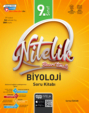 9. Sınıf Nitelik Beceri Temelli Biyoloji Soru Kitabı  Nitelik Yayınları