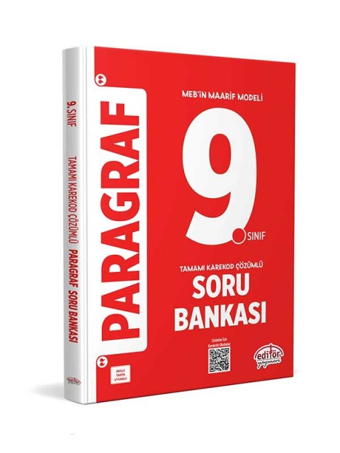9. Sınıf Paragraf Soru Bankası Editör Yayınları