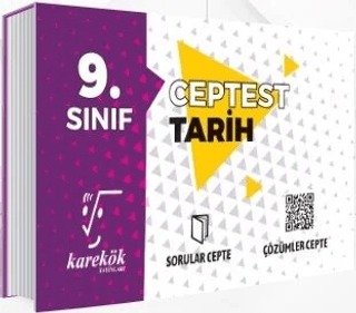 9. Sınıf Tarih Cep Test Karekök Yayınları