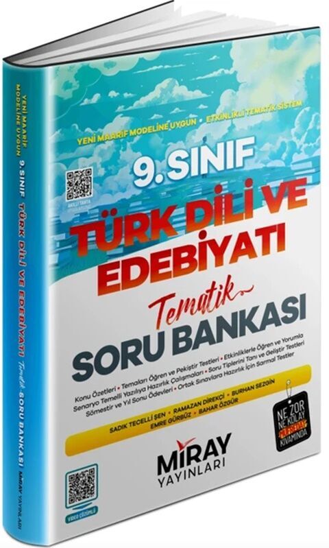 9. Sınıf Türk Dili Ve Edebiyatı Tematik Konu Özetli Soru Bankası Miray Yayınları