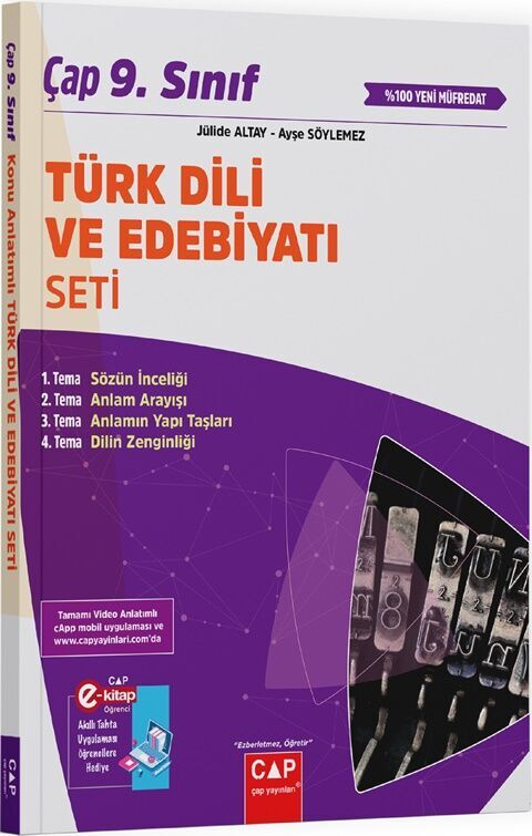 9. Sınıf Türk Dili ve Edebiyatı Seti Çap Yayınları