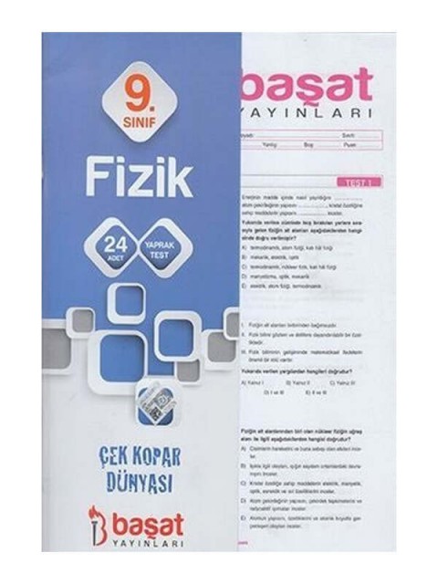 9.Sınıf Fizik Çek Kopart Yaprak Test Başat Yayınları