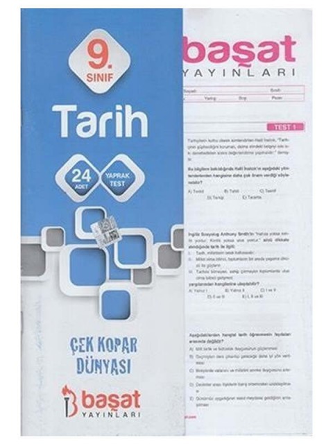 9.Sınıf Tarih Çek Kopart Yaprak Test Başat Yayınları