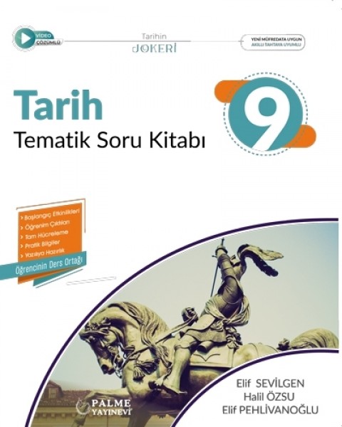 9.Sınıf Tarih Tematik Soru Kitabı Palme Yayınları