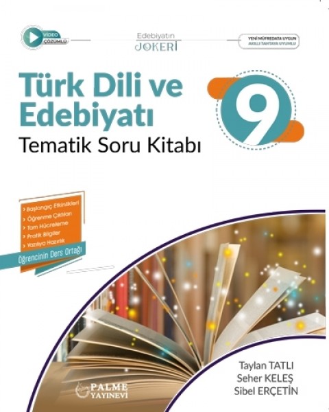 9.Sınıf Türk Dili ve Edebiyatı Tematik Soru Kitabı Palme Yayınları