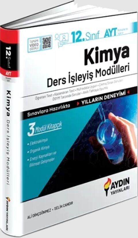 AYT 12. Sınıf Kimya Ders İşleyiş Modülleri Aydın Yayınları