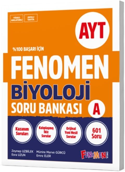 AYT Biyoloji A Soru Bankası Fenomen Yayınları