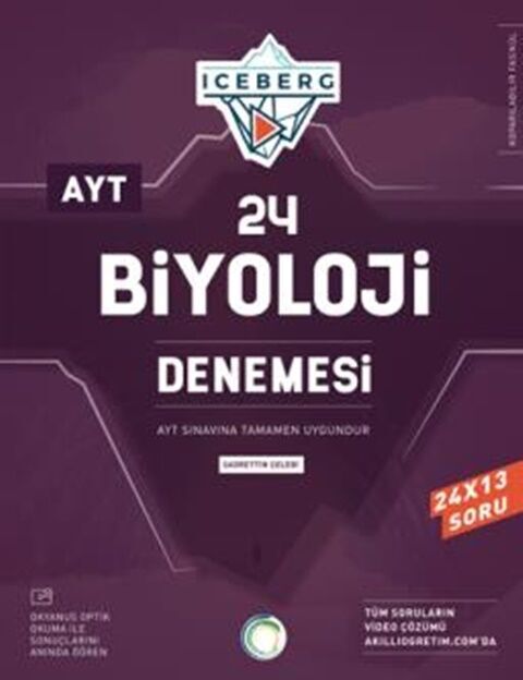 AYT Biyoloji İceberg 24 Denemesi Okyanus Yayınları
