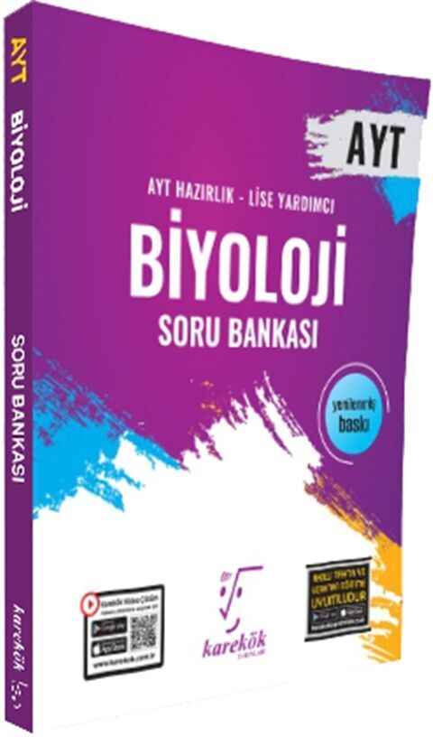 AYT Biyoloji Soru Bankası Karekök Yayınları