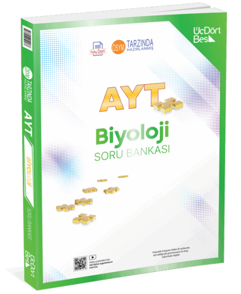AYT Biyoloji Soru Bankası ÜçDörtBeş Yayınları