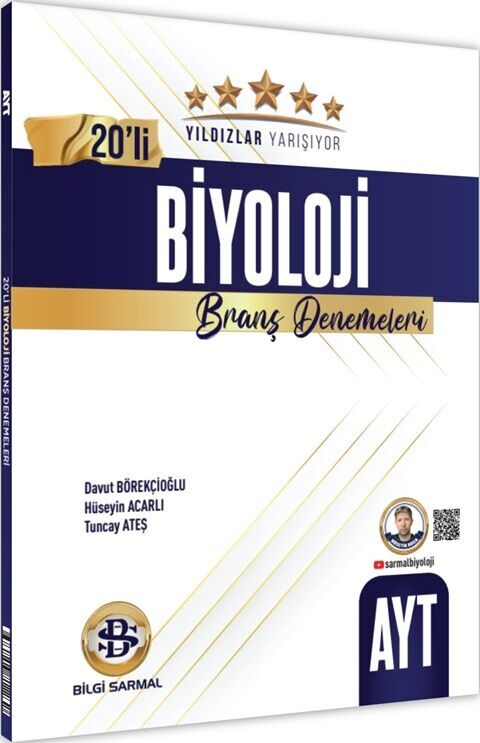 AYT Biyoloji Yıldızlar Yarışıyor 20 li Branş Denemesi Bilgi Sarmal Yayınları