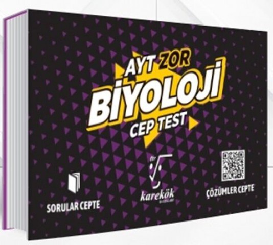 AYT Biyoloji Zor Cep Test Karekök Yayınları