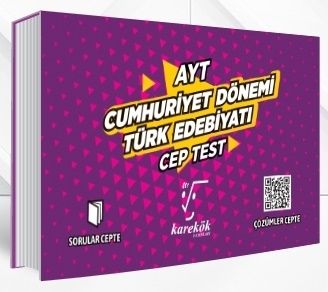 AYT Cumhuriyet Dönemi Türk Edebiyatı Cep Test Karekök Yayınları