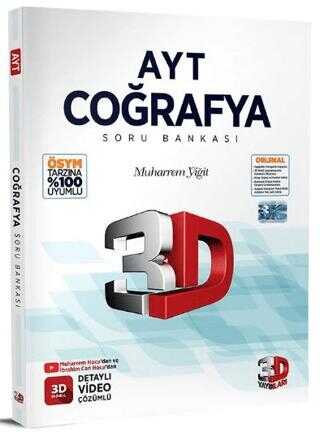 AYT Coğrafya Soru Bankası 3D Yayınları