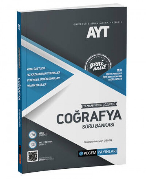 AYT Coğrafya Soru Bankası Pegem Akademi Yayıncılık