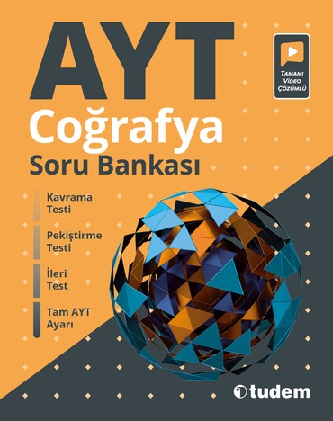 AYT Coğrafya Soru Bankası Tudem Yayınları
