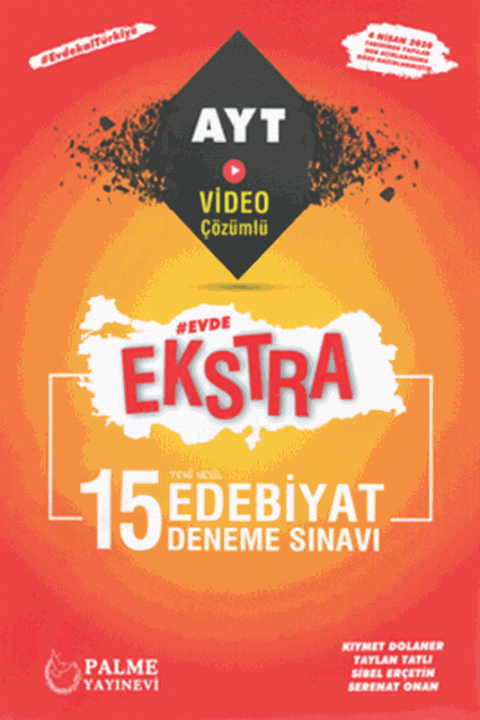 AYT Edebiyat 15 Deneme Sınavı Palme Yayınları