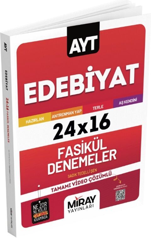 AYT Edebiyat 24 x 16 Deneme Miray Yayınları