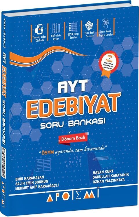 AYT Edebiyat Soru Bankası Apotemi Yayınları