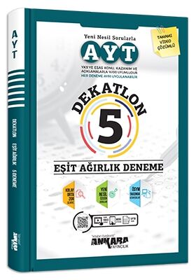 AYT Eşit Ağırlık 5 Dekatlon Deneme Ankara Yayıncılık