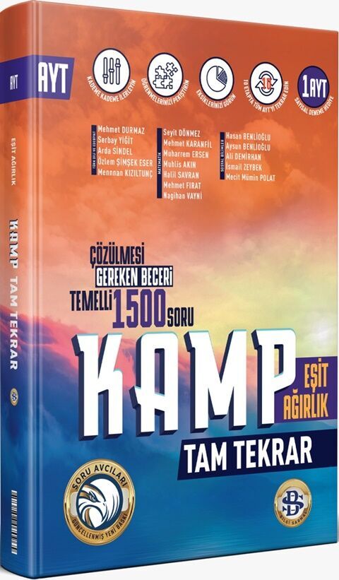 AYT Eşit Ağırlık Tam Tekrar Kamp Bilgi Sarmal  Yayınları