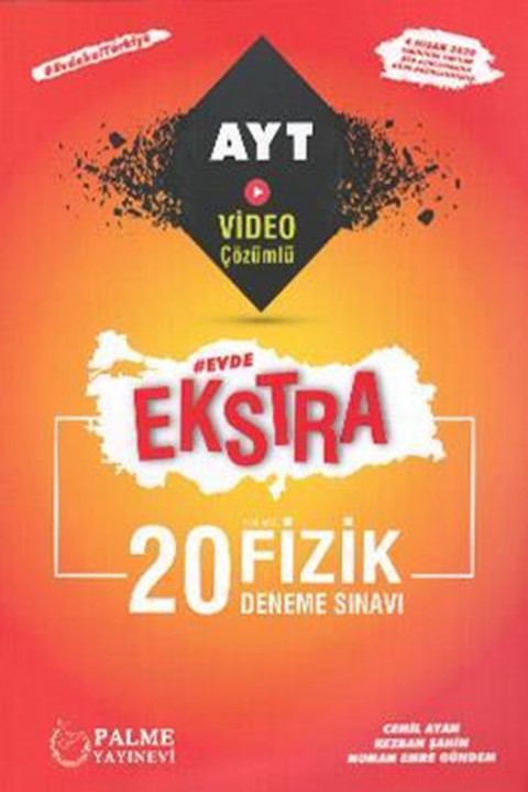 AYT Evde Ekstra Fizik 20 Deneme Sınavı Palme Yayınları