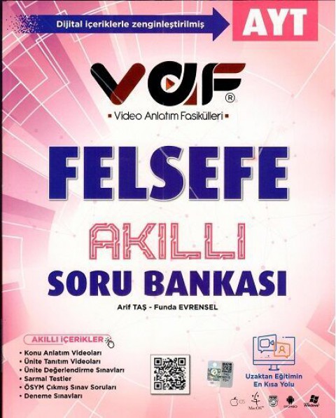 AYT Felsefe Akıllı Soru Bankası Vaf Yayınları