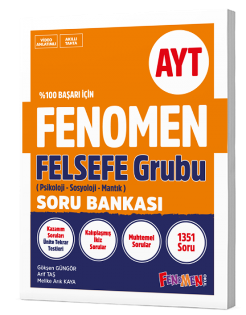 AYT Felsefe Soru Bankası Fenomen Yayınları