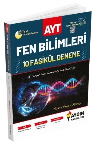 AYT Fen Bilimleri 10 Deneme Aydın Yayınları