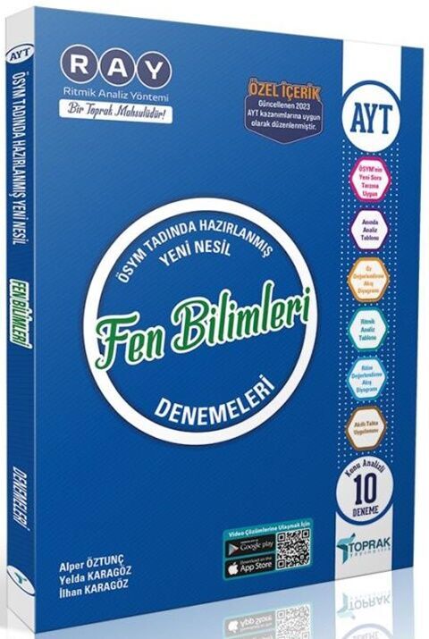 AYT Fen Bilimleri 10 Lu Deneme 1.Dönem Toprak Yayınları