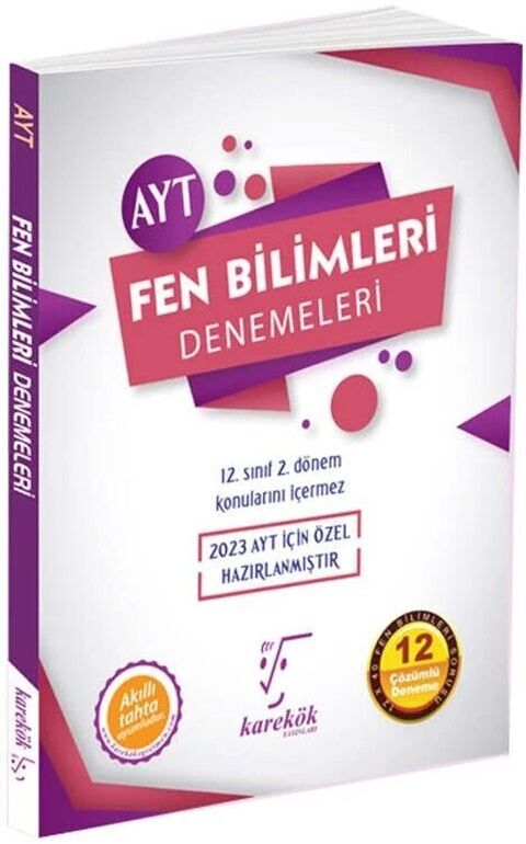 AYT Fen Bilimleri Deneme Karekök Yayınları 