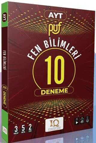 AYT Fen Bilimleri Püf 10 Branş Deneme IQ Yayınları