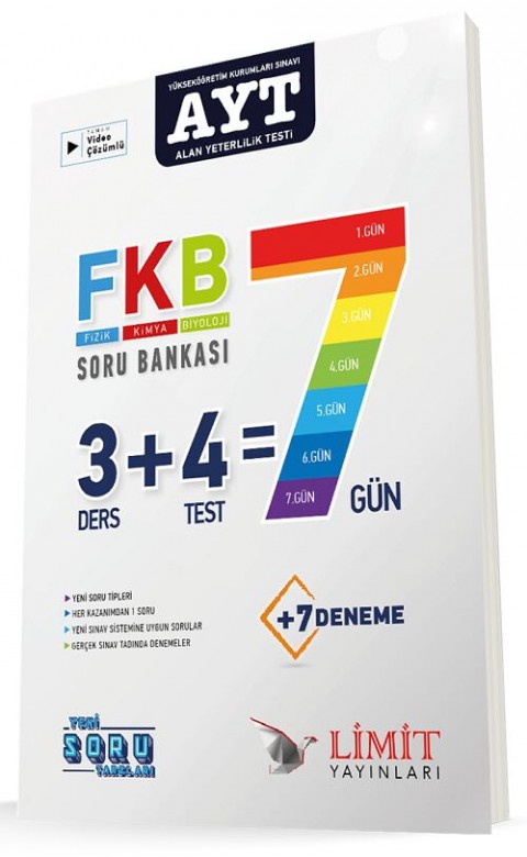 AYT Fizik Kimya Biyoloji Soru Bankası Limit Yayınları