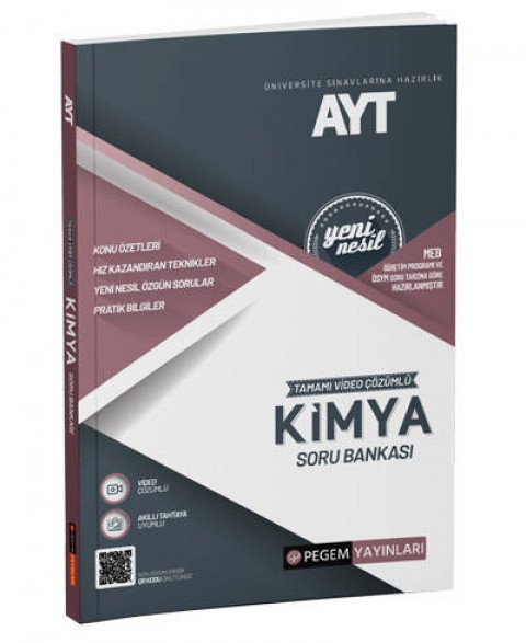 AYT Kimya Soru Bankası Pegem Akademi Yayıncılık
