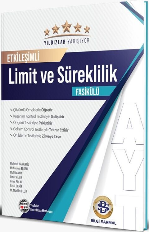 AYT Limit ve Süreklilik Yıldızlar Yarışıyor Etkileşimli Fasikülü Bilgi Sarmal Yayınları