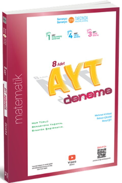 AYT Matematik 8 li Deneme ÜçDörtBeş Yayınları