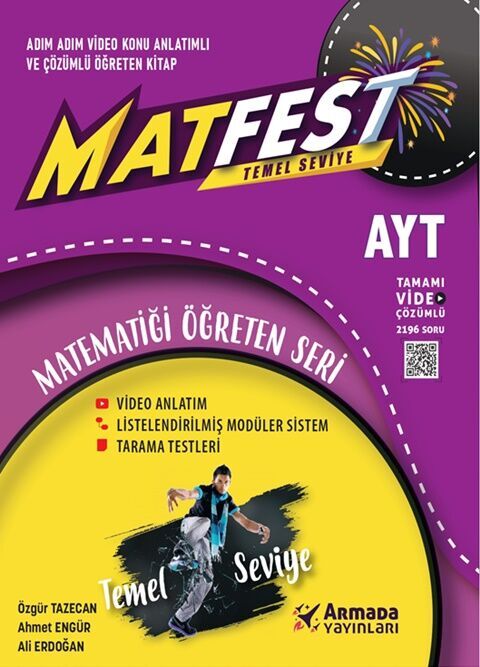 AYT Matematik Matfest Temel Seviye Soru Kitabı Armada Yayınları AYT Matematik Matfest Temel Seviye Soru Kitabı Armada Yayınları