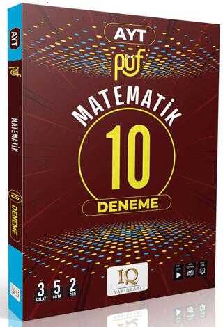 AYT Matematik Püf 10 Branş Denemesi IQ Yayınları