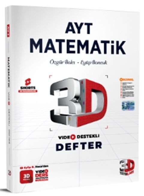 AYT Matematik Video Destekli Defter 3D Yayınları
