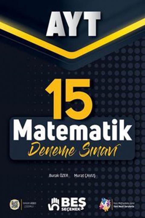 AYT Matemetik 15 Deneme Sınavı Beş Seçenek Yayınları