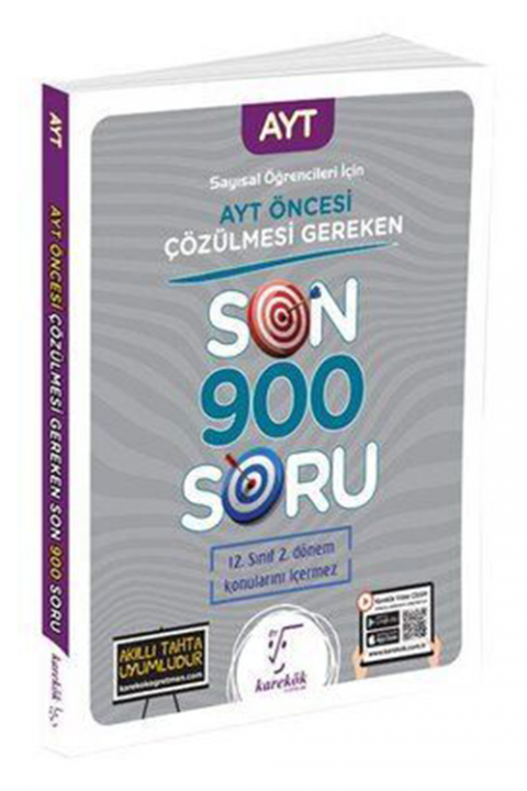 AYT Öncesi Çözülmesi Gereken Son 900 Soru Sayısal Öğrencileri için Karekök Yayınları