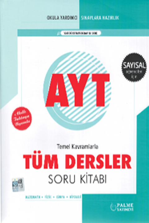 AYT Sayısal Tüm Dersler Soru Kitabı Palme Yayınları