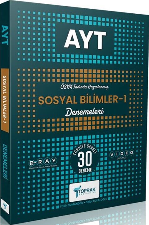 AYT Sosyal Bilimler-1 30 Deneme Sınavı Toprak Yayınları