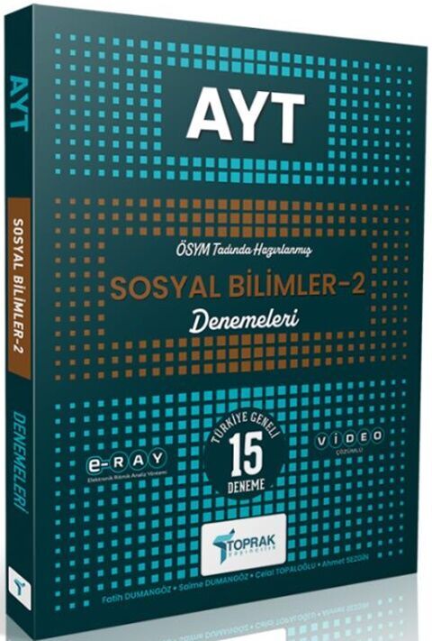 AYT Sosyal Bilimler 2 15 li Deneme Sınavı Toprak Yayıncılık
