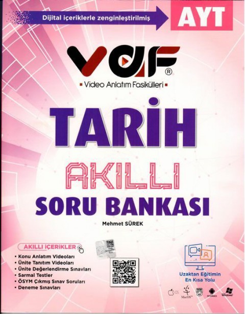AYT Tarih Akıllı Soru Bankası Vaf Yayınları